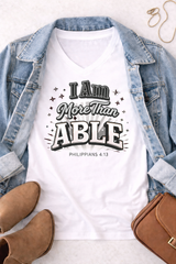 I Am More Than Able-V-neck T-shirt