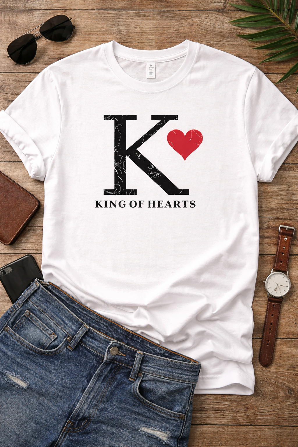 King of Hearts-Crewneck Sweatshirt
