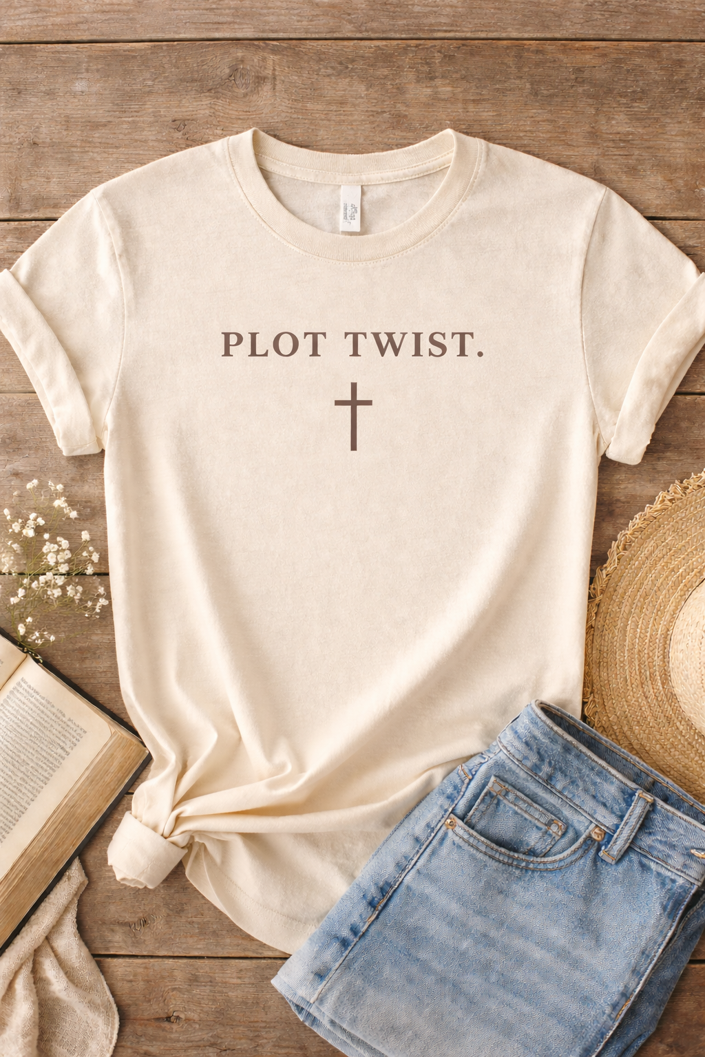Plot Twist-Christian Graphic Tee | Basic Belief - Basic Belief, LLC
